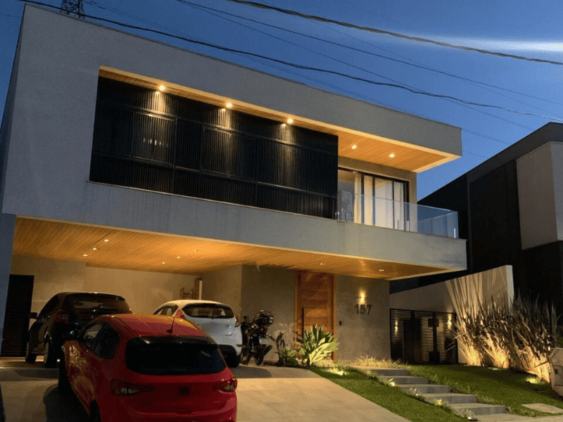 iluminação de residencia parte da frente